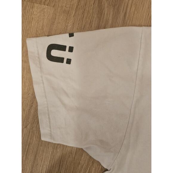 Vintage 00s Stussy AOP Big Logo Hype tee Skate OG rare Tokyo NYC Medium White - Picture 6 of 10